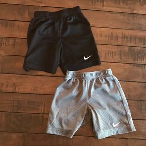 Two Nike XS (4T) Shorts